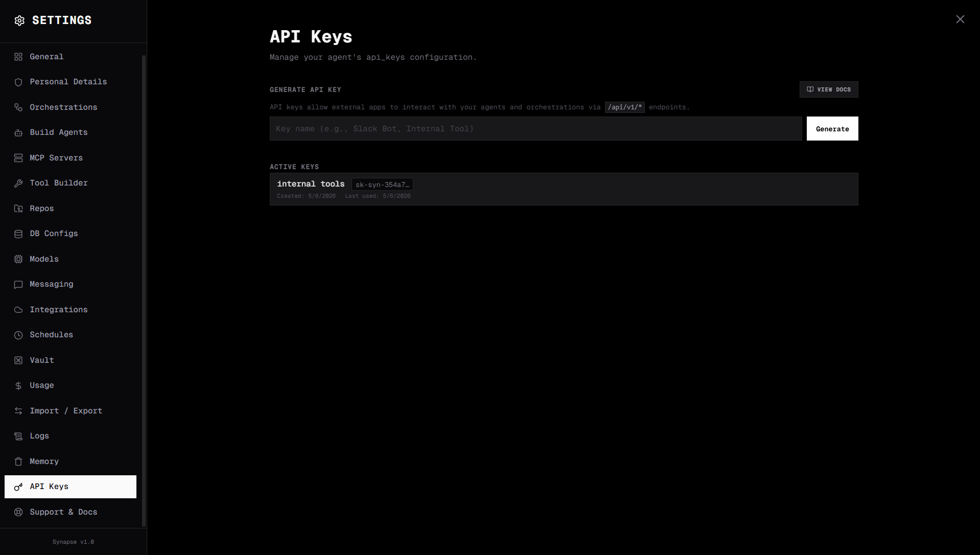 API Keys
