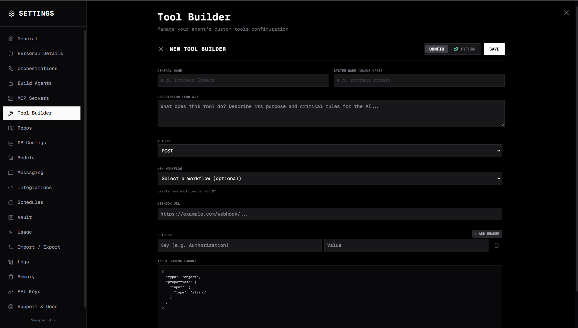 Custom API Tool