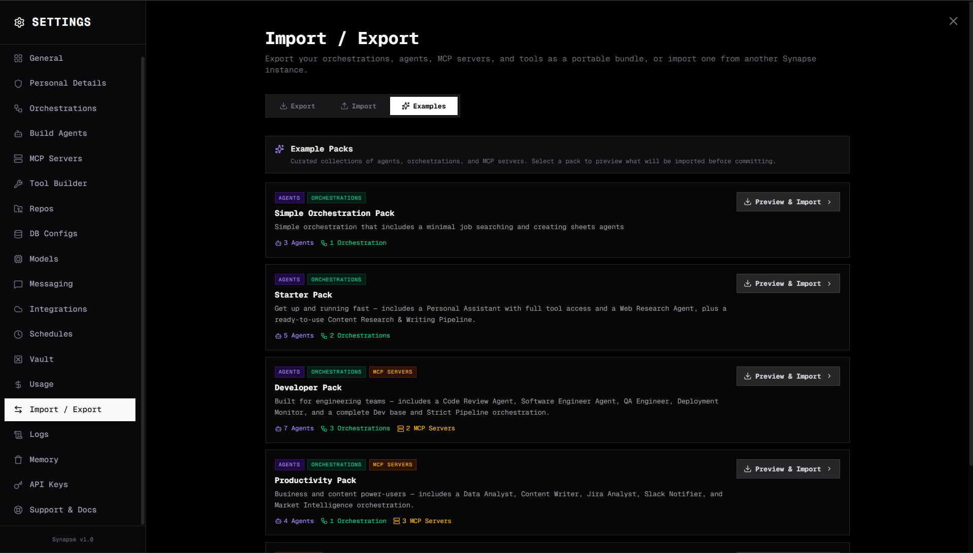 Import Examples