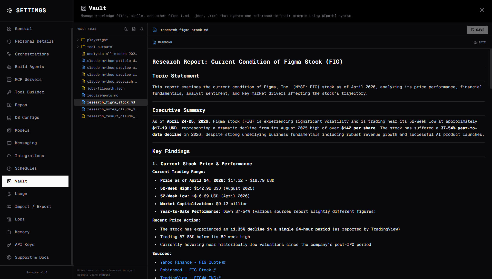 Vault file manager